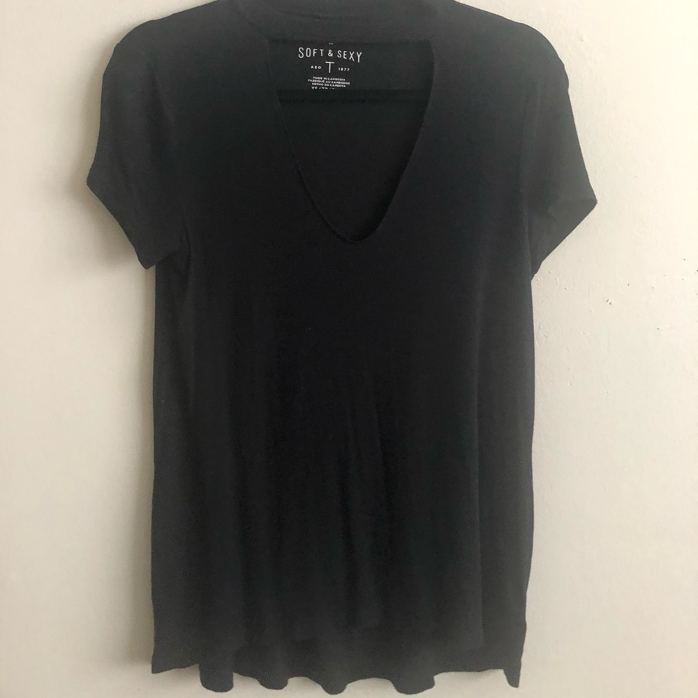 Black Cutout Shirt